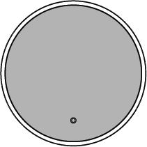 Round Lit Bathroom Mirror MR012