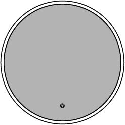 Round Lit Bathroom Mirror MR012
