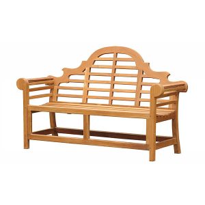 Indonesian teak park bench